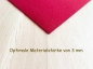 Preview: Tischset Platzsetaus echtem Wollfilz Rot Maxiformat 45x34 cm, besonders hochwertiges Naturprodukt